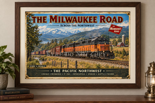 Milwaukee road sd40 - sd40-2, diesel